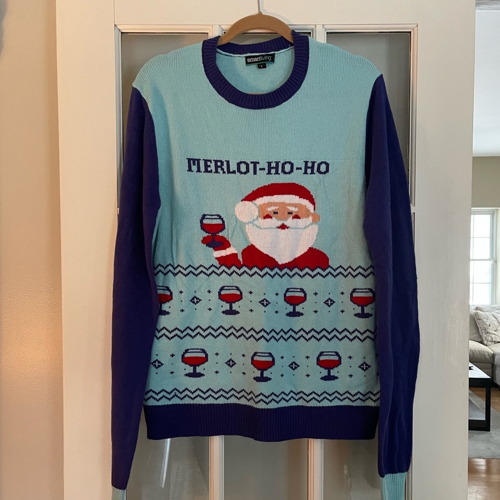 Merlot Ho-Ho Christmas Sweater